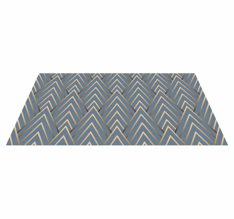 Vinyl Teppich Geometrisch Chevron-Muster - TenStickers