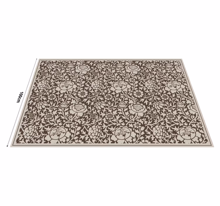 Vinylteppich Vintage Blumenmuster - TenStickers