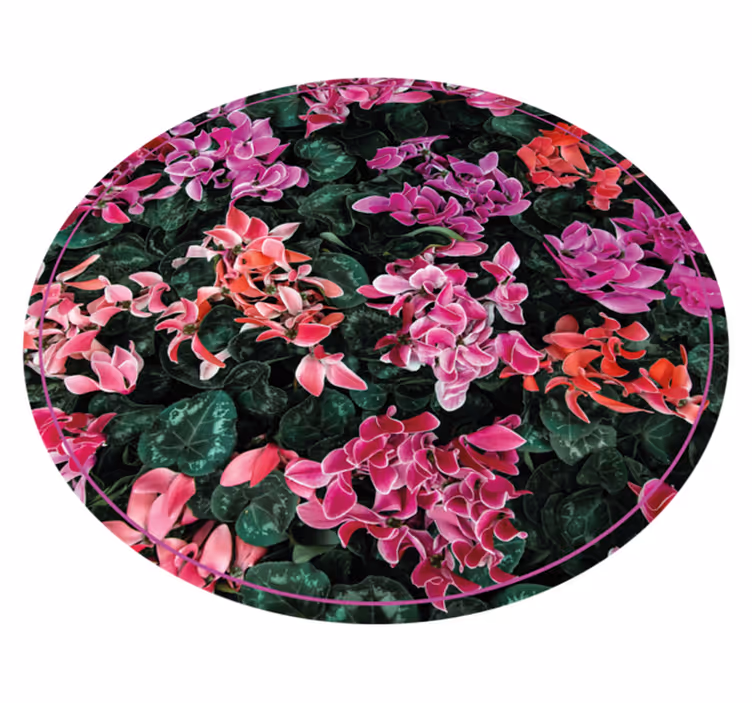Vinylteppich Blumen Bunte Blumen - TenStickers