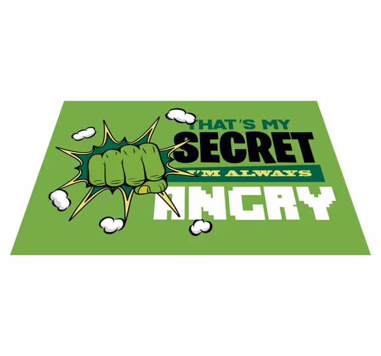 Vinylteppich kindlich always Angry - TenStickers