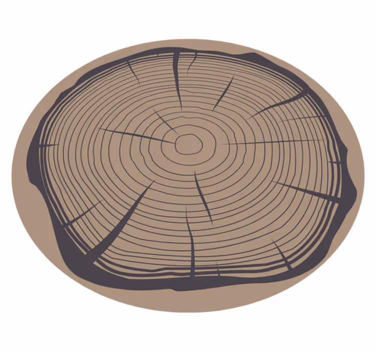 Vinylteppich Natur Baumstumpf - TenStickers