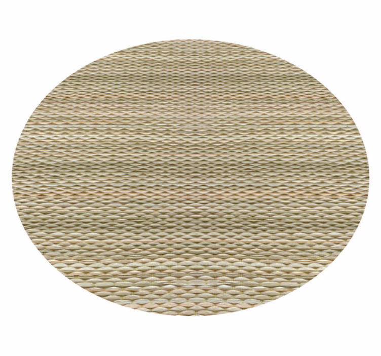 Vinylteppich ethnisch stroh-Textur-Teppich - TenStickers