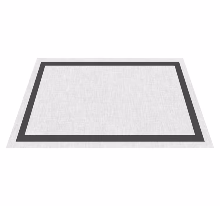 Vinylteppich minimalistisch weiß und Grau - TenStickers