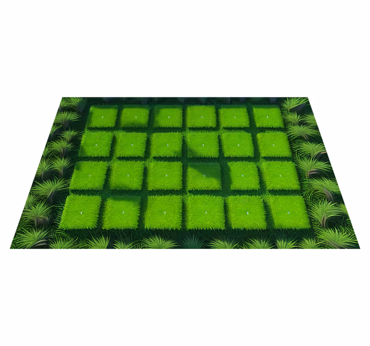 Vinylteppich Natur Rasenwürfel - TenStickers