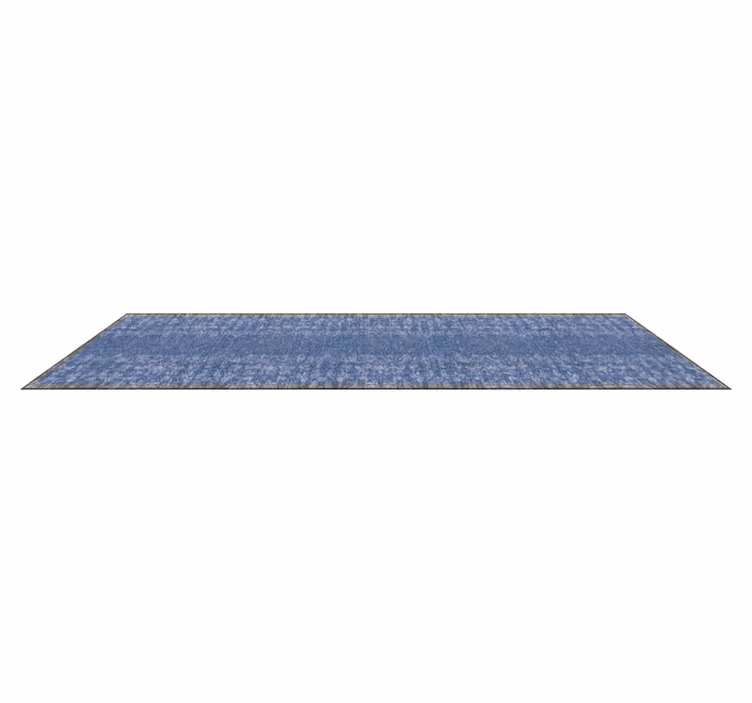 Vinylteppich Retro vintage-Mustern blau - TenStickers