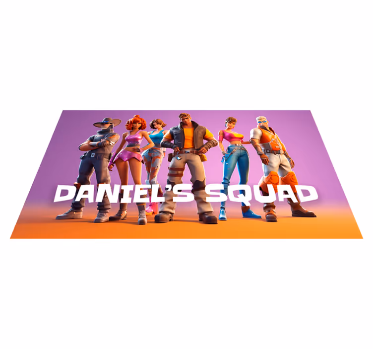 Vinylteppich Schlafzimmer Gaming Squad - TenStickers
