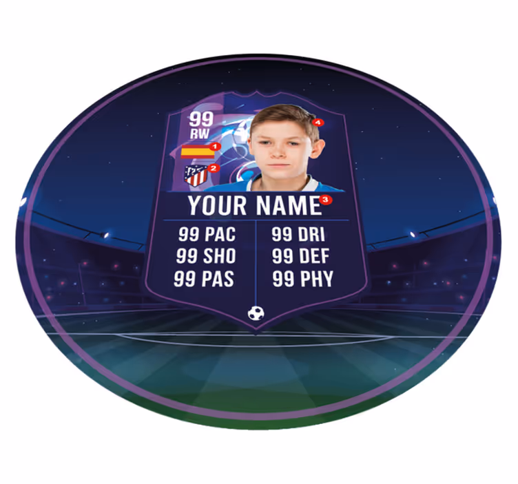 Vinylteppich Jugendliche fußballspielerkarte - TenStickers