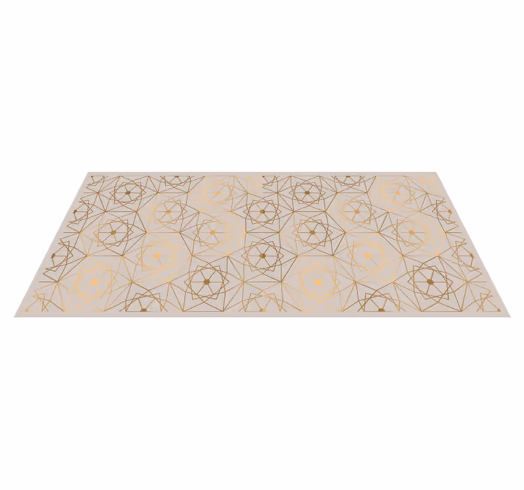 Vinyl Teppich geometrisch Linienmuster - TenStickers