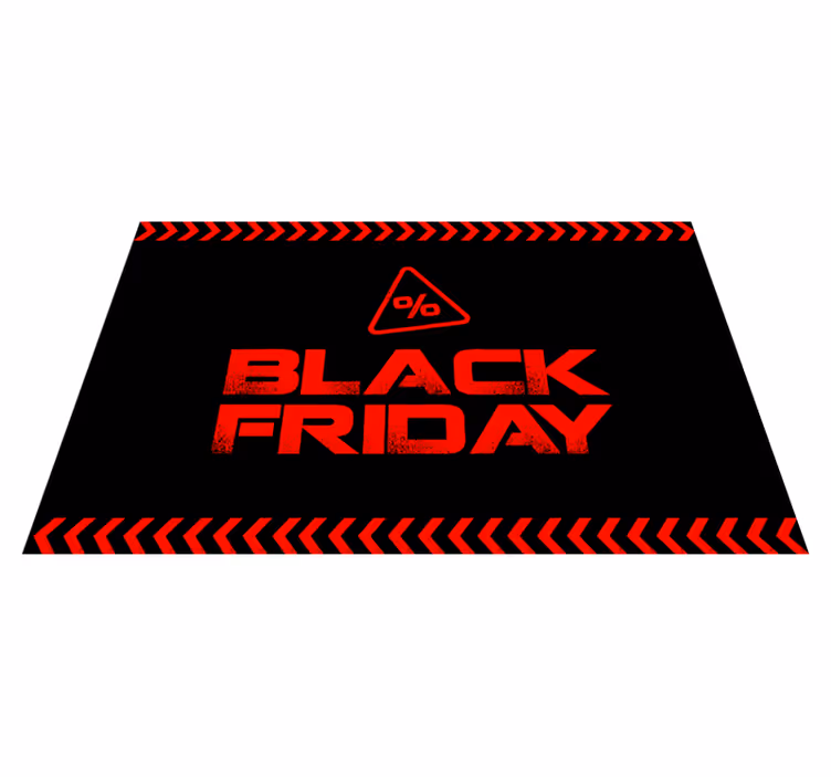 Vinylteppich schwarz Schwarzer Freitag - TenStickers