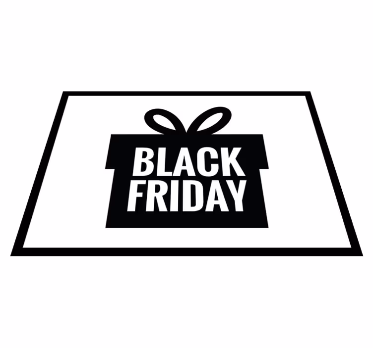 Vinylteppich rechteckig Black Friday Geschenk - TenStickers