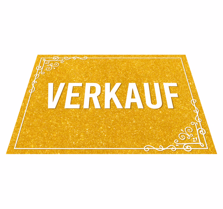 Vinyl Teppich Rechteckig Verkauf Golden - TenStickers