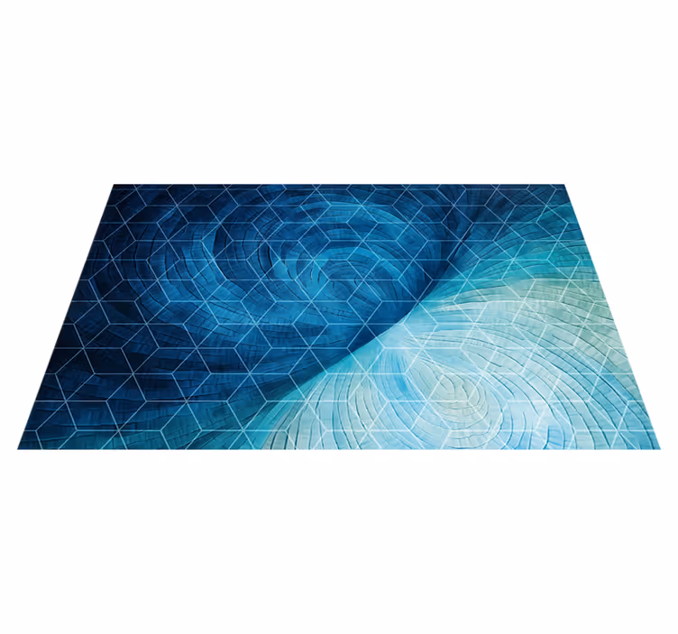 Vinyl Teppich Bad abstrakter blauer Hintergrund - TenStickers