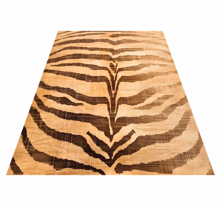 Vinyl Teppich beige tigerstreifen - TenStickers