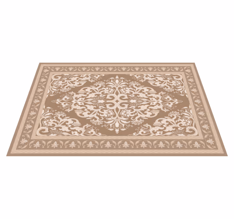 Vinyl Teppich beige orientalisches design - TenStickers
