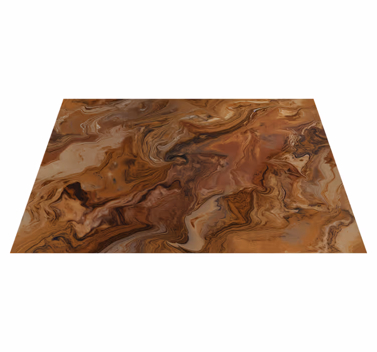 Vinyl Teppich Marmor braunes Design - TenStickers