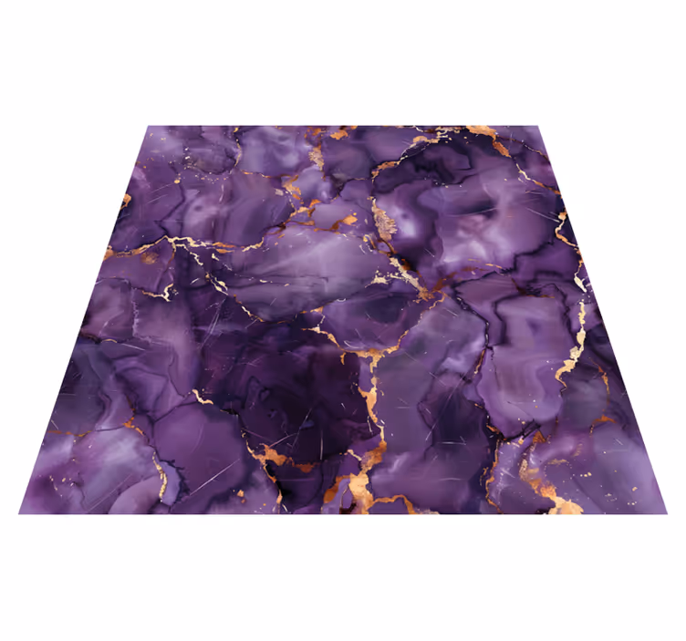 Vinyl Teppich Marmor lila farbe - TenStickers