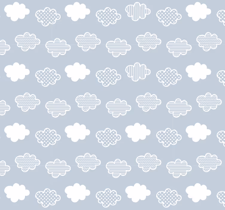 Tapete Tupfen wolken muster - TenStickers
