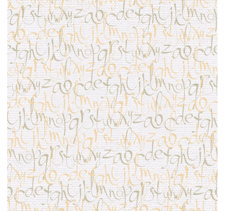 Tapete Schriftzug filigrane Buchstaben - TenStickers