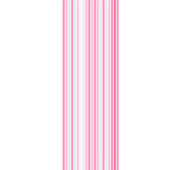 Tapete vertikale Streifen elegantes rosa-weißes motiv - TenStickers