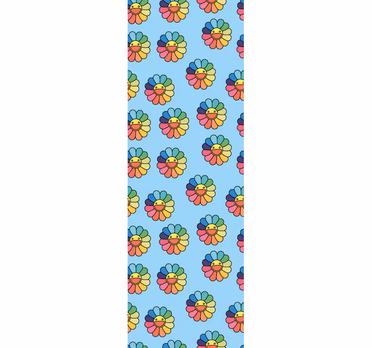Babyzimmer Tapete fröhliches blumenmuster - TenStickers