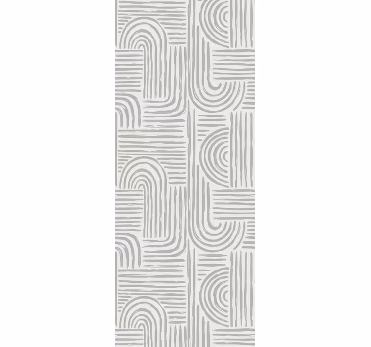 Tapete geometrisch stilvolle geschwungene linien - TenStickers
