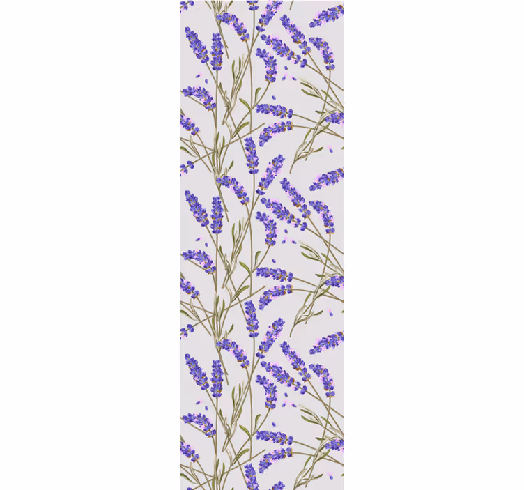Blumentapete im lavendelblüten design - TenStickers
