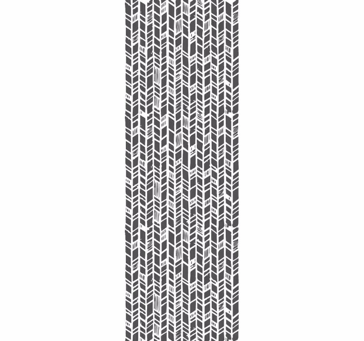 Tapete Eingang stilisierter grauer chevron - TenStickers
