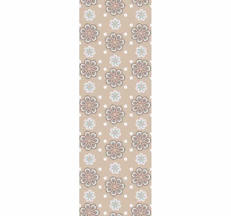 Blumentapete beiges elegantes motiv - TenStickers