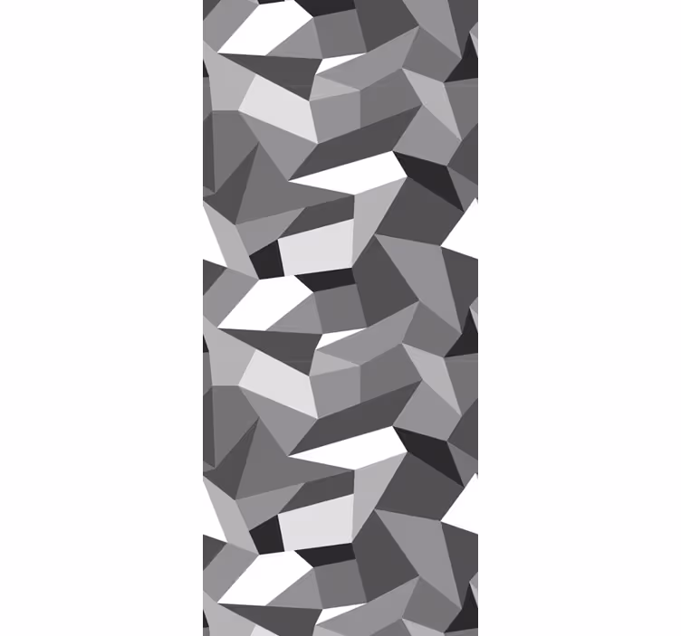 Tapete geometrisch graue unregelmäßige formen - TenStickers