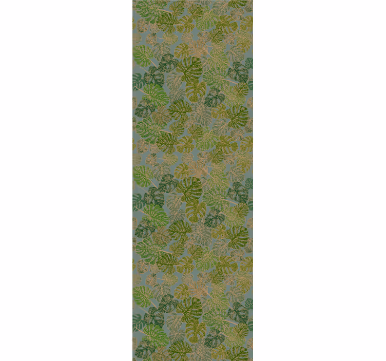 Tapete blätter monstera grünes motiv - TenStickers