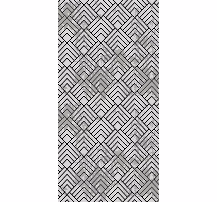 Tapete geometrisch graue lineare muster - TenStickers