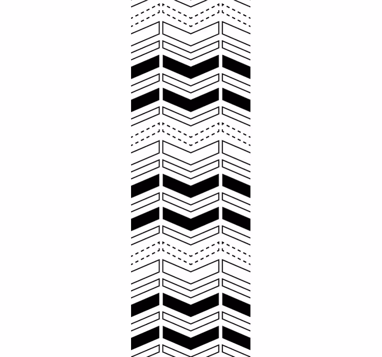 Tapete geometrisch chevron-linien-muster - TenStickers