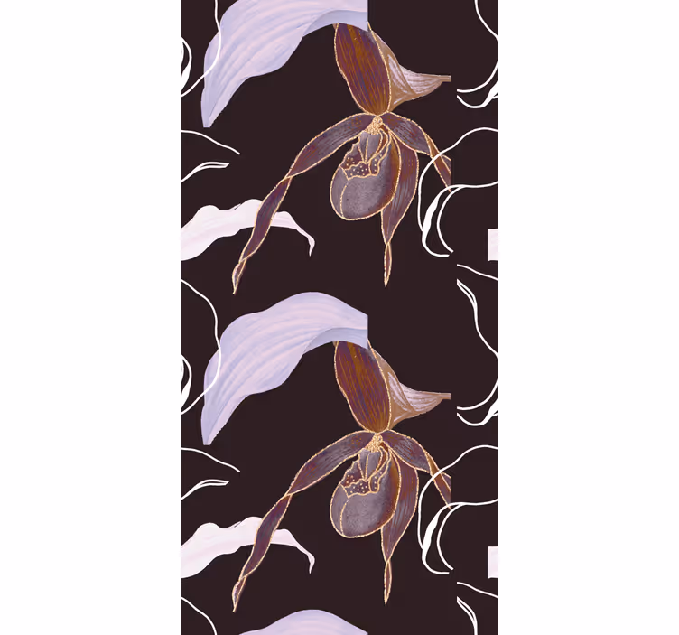 Tapete Florale Ornamente elegantes orchideenarrangement - TenStickers