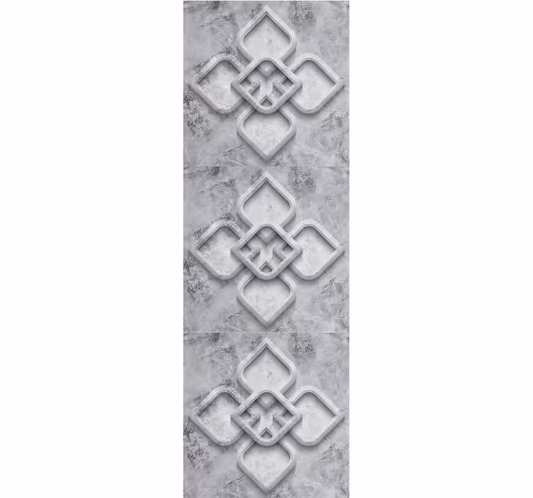 Steintapete mit elegantem geometrischen muster - TenStickers