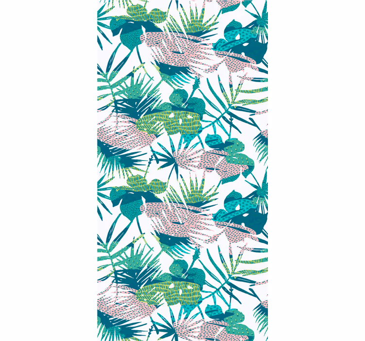 Dschungel Tapete botanisches blattexplosion - TenStickers