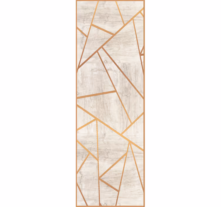 Marmor Tapete geometrische goldadern - TenStickers