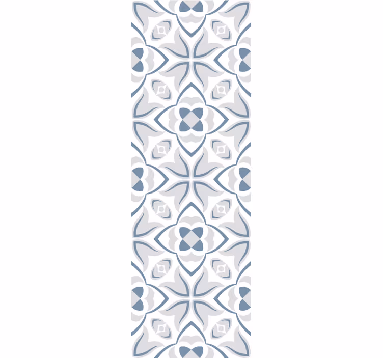 Tapete Fliesenoptik elegante florale formen - TenStickers