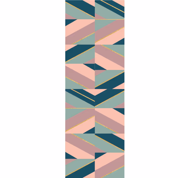 Tapete geometrisch abstrakte pastellwinkel - TenStickers