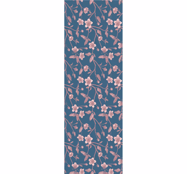Blumentapete mit rosa zweigblüten - TenStickers