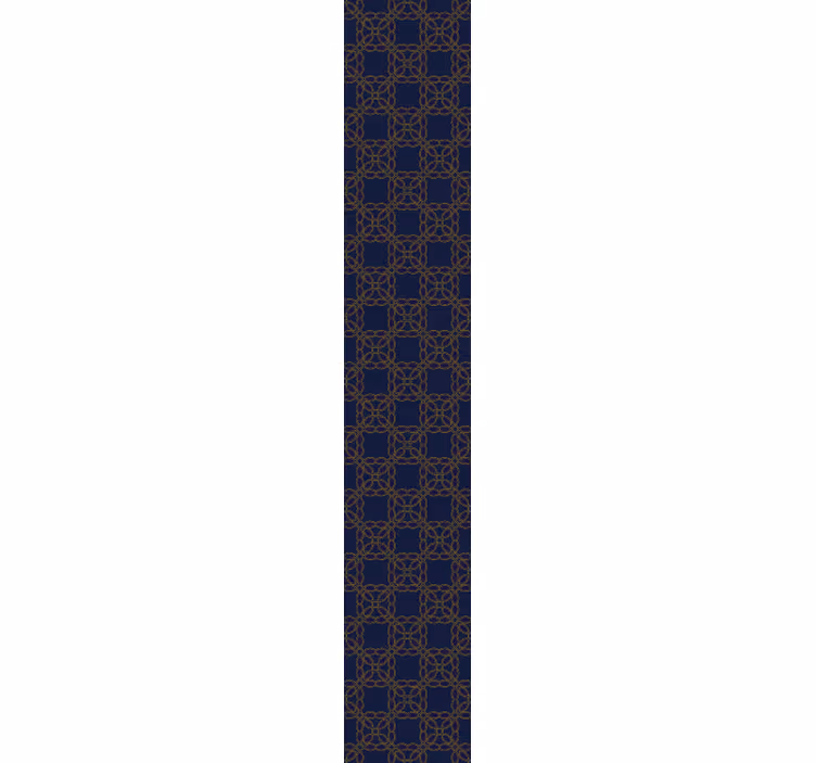 Ornament Tapete marineblaue geometrische eleganz - TenStickers