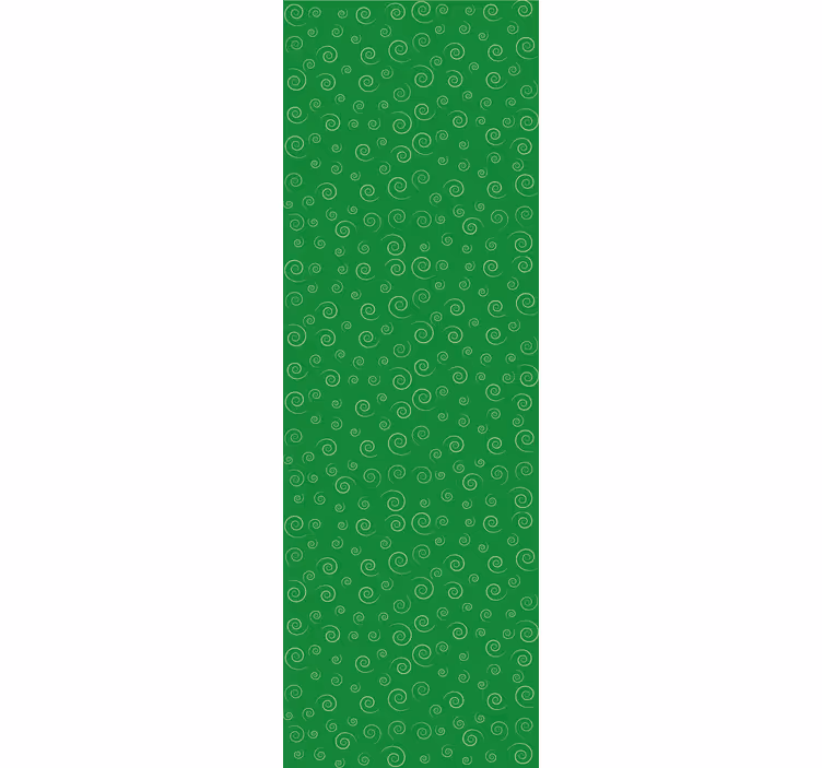 Tapete Muster spiralförmige grüne wirbel - TenStickers