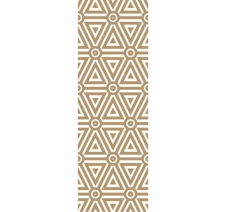 Tapete geometrisch dreieckige beige anordnung - TenStickers
