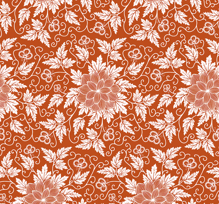 Tapete Florale Ornamente charmantes beiges display - TenStickers