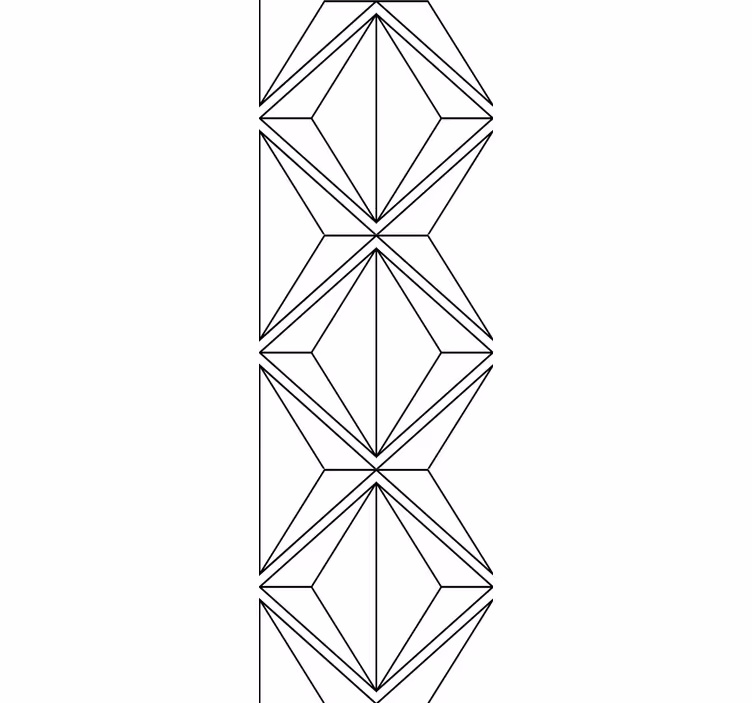 Tapete geometrisch stilisierte rautenformen - TenStickers