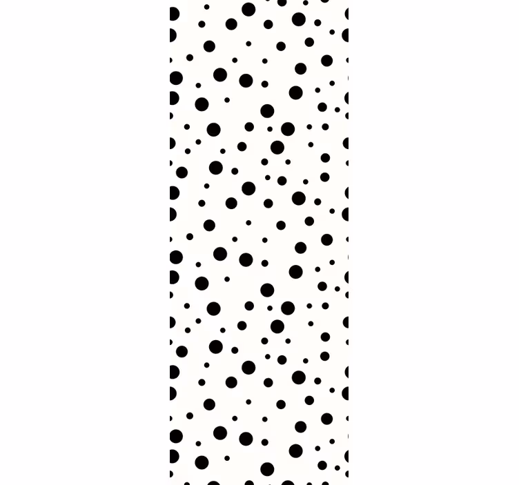Tapete Tupfen schwarze punkte - TenStickers
