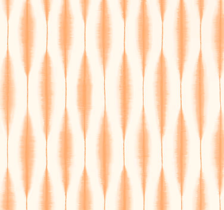 Geometrische Tapete ikat kasuri orange - TenStickers