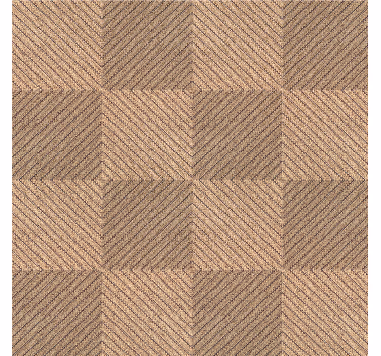 Tapete Textur jute quadrate braunes muster - TenStickers