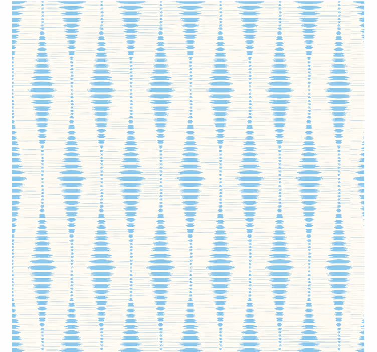 Geometrische Tapete hellblauer rabaul-ikat - TenStickers