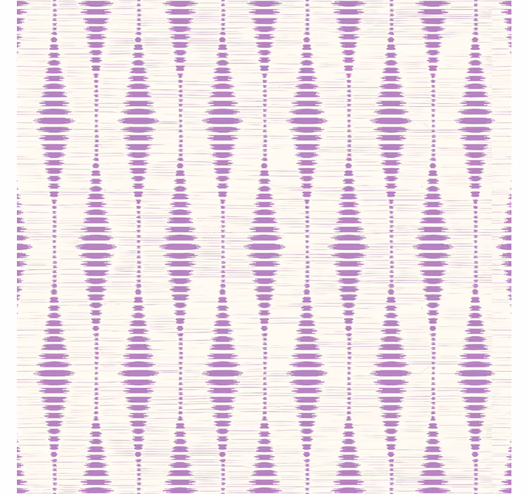 Geometrische Tapete lila rabaul ikat - TenStickers
