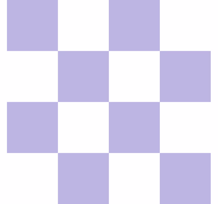 Tapete Fliesenoptik weißes und violettes motiv - TenStickers